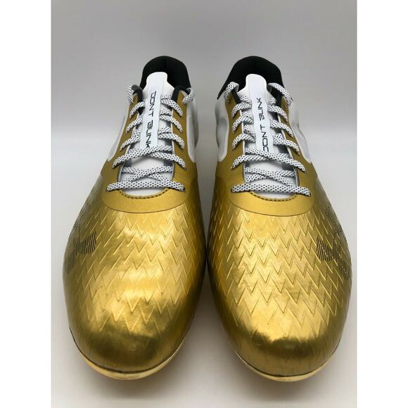 Under Armour Mens Blur Lux LE Black History Month Gold Cleats 3023378-901 Sz 16 - Picture 6 of 12